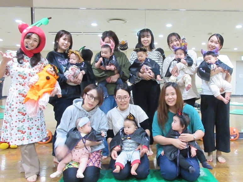 赤ちゃんと一緒のアフタービクスがありました！